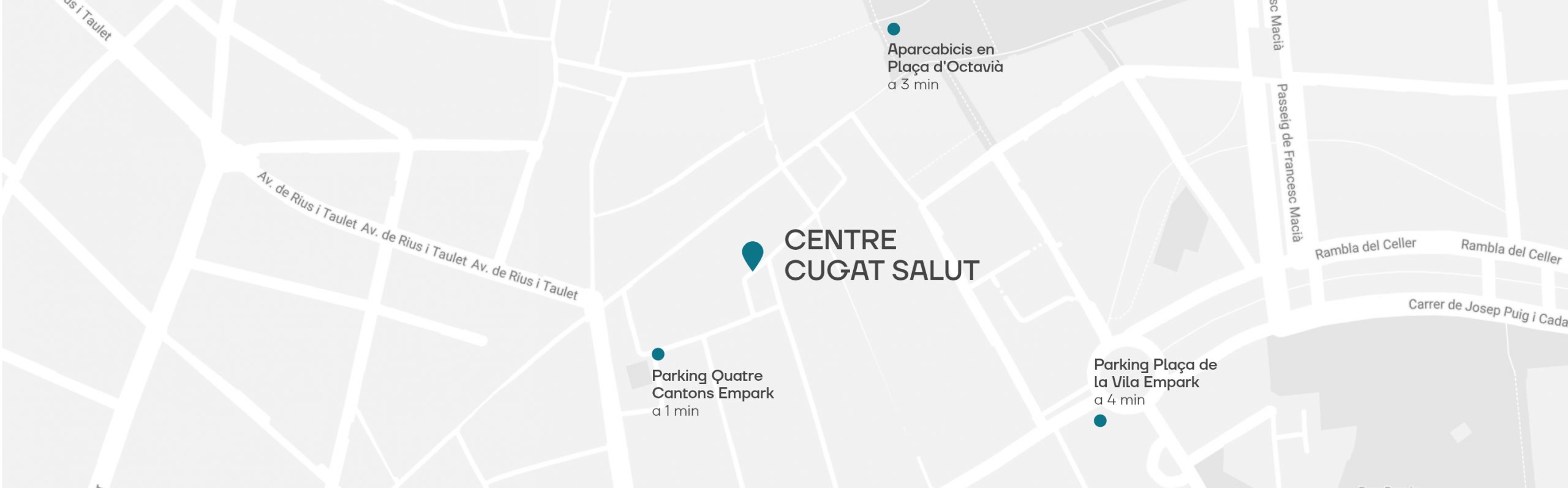 Mapa, ubicación Centre Cugat Salut